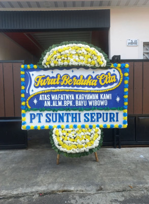 Papan Bunga Duka di Cihaur Geulis