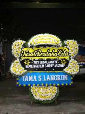 Papan Bunga Duka di Cihaur Geulis